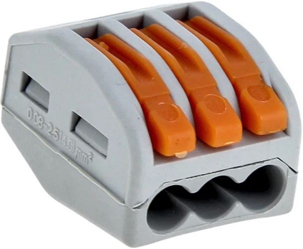 

Клемма строительно-монтажная СМК 222-413 3-проводная 0.08-2.5кв.мм с рычагом (уп.100шт) PROxima EKF plc-smk-413, plc-smk-413