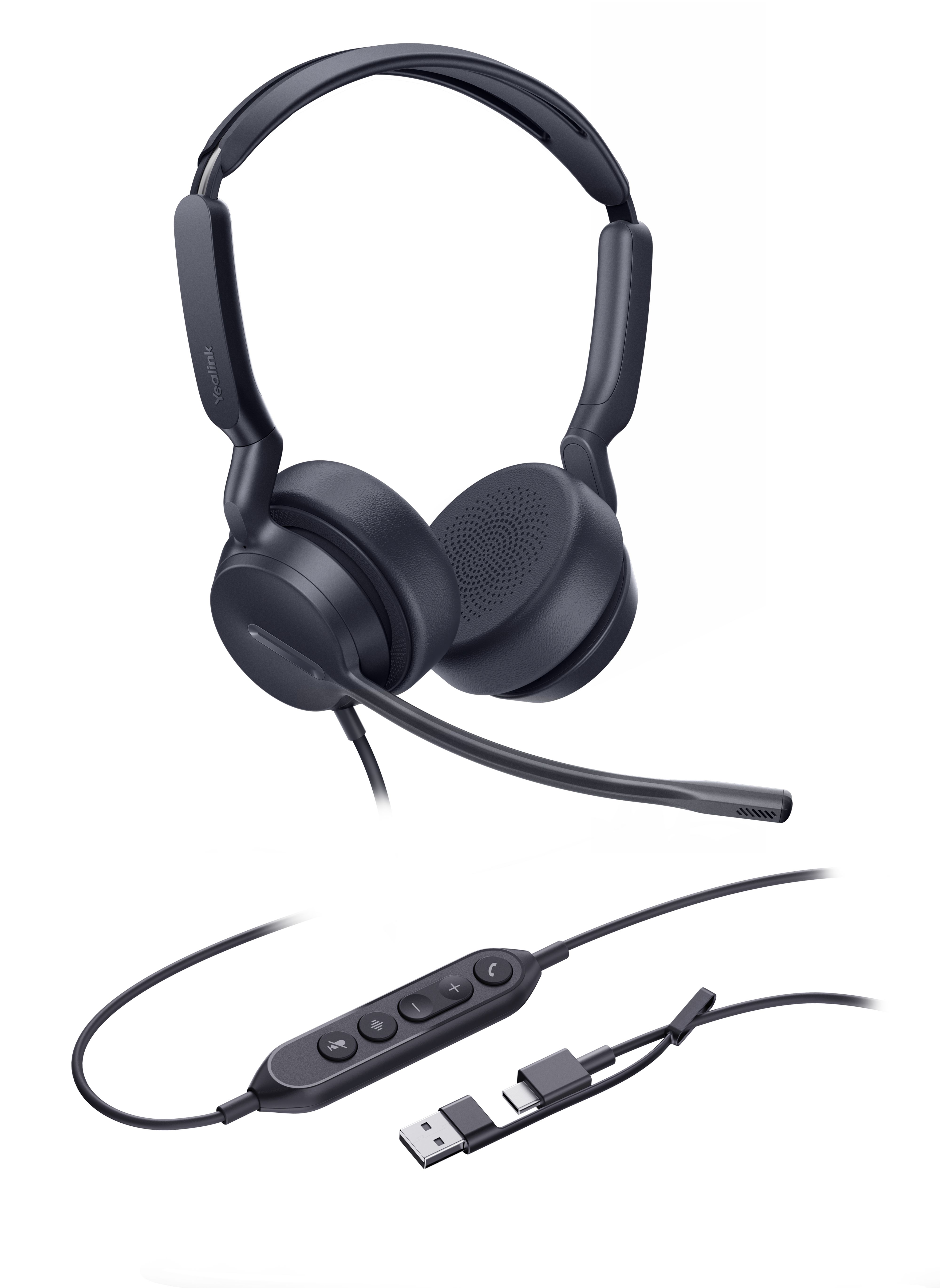

Гарнитура проводная Yealink UH42 Dual UC USB-C/A HD звук, шумоподав. LED-индикатор, UH42 Dual UC USB-C/A