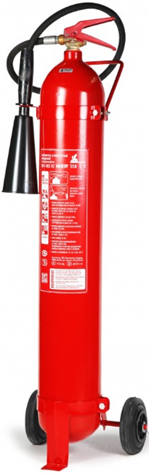 Огнетушитель Пожтехника ОУ-7 ИНЕЙ РФ на шасси (70В, С, Е, до 10 000V) баллон по ГОСТ 949