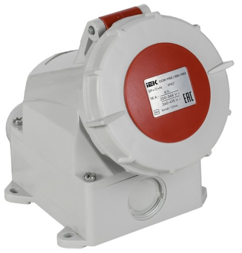Изображение товара IEK PSR12-016-5-0-67 розетка наружной установки 380В 16A IP67