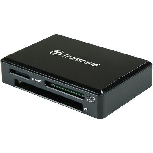 

Карт-ридер Transcend TS-RDC8K2 USB 3.1 Type-C для карт памяти SD/microSD/CF/MSXC с поддержкой UHS-I, черный, TS-RDC8K2