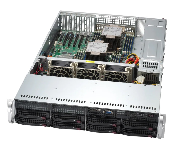 

Серверная платформа 2U Supermicro SYS-621P-TRT (2*LGA4677, C741, 16*DDR5 (4800), 8*3.5" HS SATA3, 2*M.2, 6*PCIE, 2*10Glan, VGA, COM, 4*USB 3.0, 2*USB, SYS-621P-TRT
