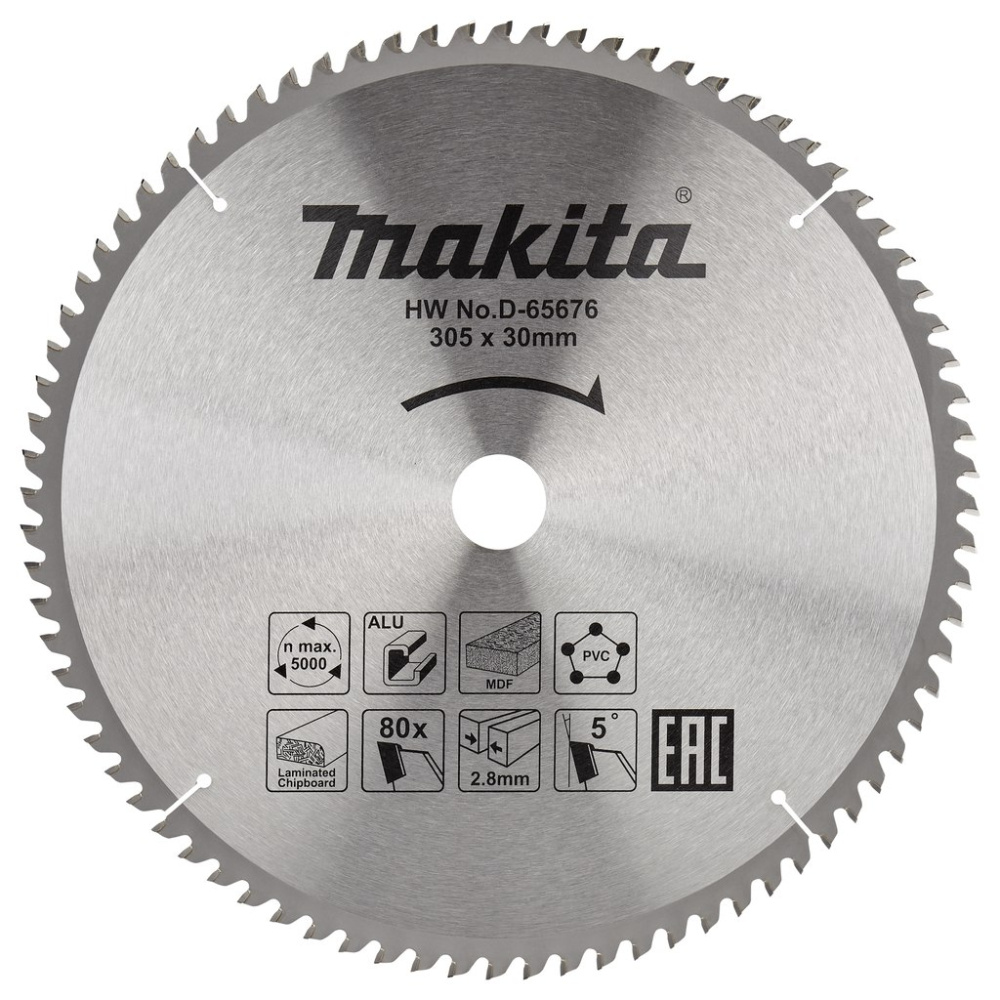 

Диск пильный Makita D-65676, D-65676