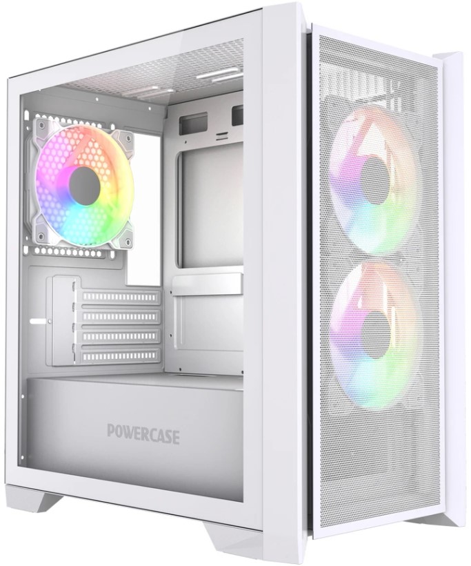 

Корпус mATX Powercase Alisio Micro Z3W ARGB V2 CAMZW-A3-V2 белый, без БП, боковая панель из закалённого стекла, Alisio Micro Z3W ARGB V2