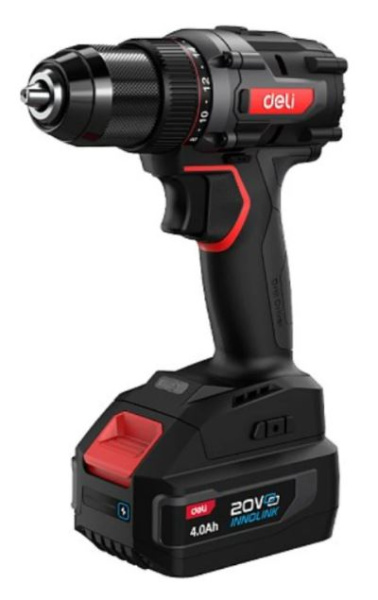 Изображение товара Дрель-шуруповерт Deli DE-CZ20-2A4 для домашних и профессиональных работ