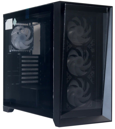 Изображение товара Корпус ACD Lagrange AH-TC1GC-000 с прозрачным стеклом и черным стальным корпусом