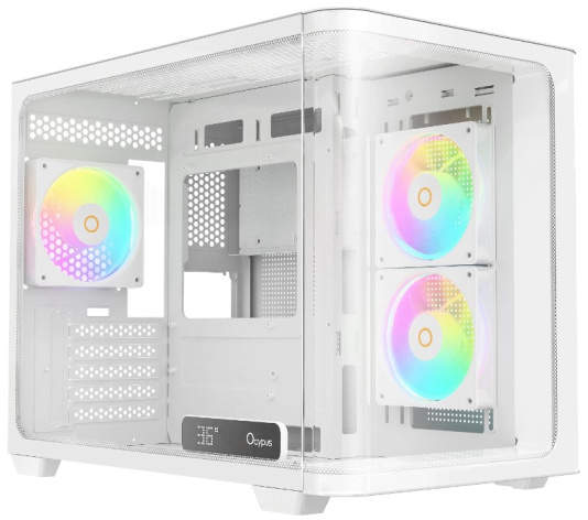 Изображение товара Корпус Ocypus Iota C50 WH Curve ARGB Digital Mini Tower для Mini-ITX и mATX