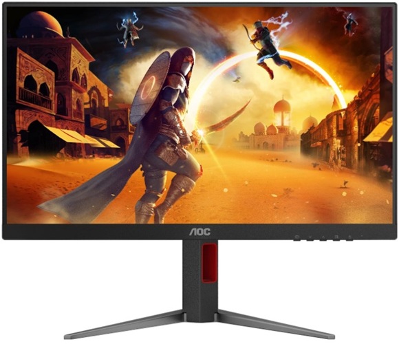 

Монитор 23,8" AOC 24G4H 1920x1080, IPS, 300 cd/m, 1000:1, 0.3 ms, 178°/178°, 200Hz, HDMI 2.0, DP, с поворотом экрана, Black, 24G4H