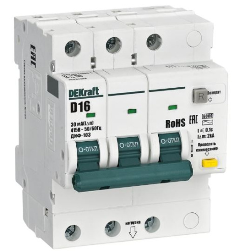 Изображение товара Автомат DEKraft 16482DEK для защиты электрических цепей