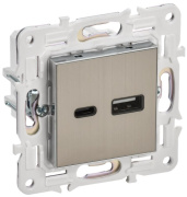 фото Розетка USB  IEK SK-U22-018-K50