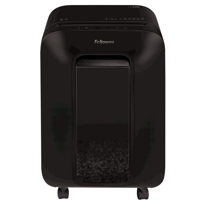

Уничтожитель бумаг Fellowes Powershred LX200 FS-55022 черный, DIN P-4, 4х12 мм, 12 лст., 22 лтр., Jam Proof, SafeSens, Powershred LX200