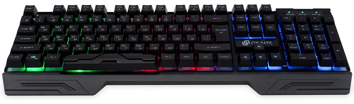 

Клавиатура Oklick 709G 1788144 черная USB LED, 709G