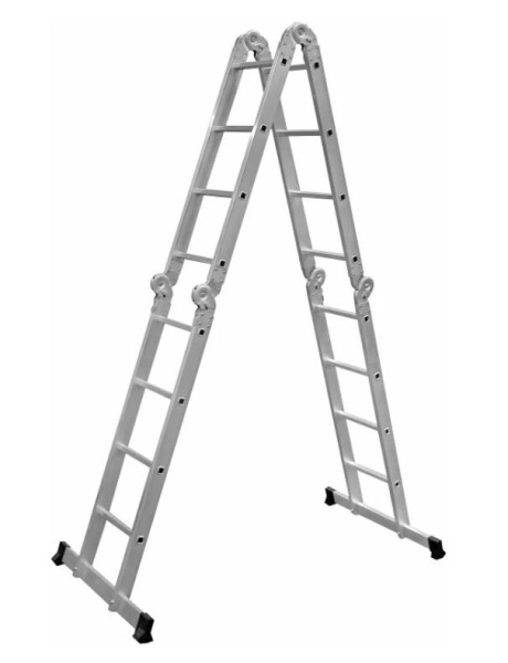 Изображение товара Лестница трансформер Олимп 2340404A алюминиевая складная для дома и работы