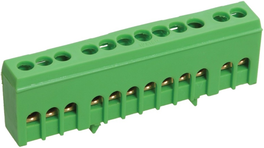 

Шина IEK YNN10-69-12KD-K06 ЗЕМЛЯ в корпусе изолированная на DIN-рейку ШНИ-6х9-12-К-З, YNN10-69-12KD-K06