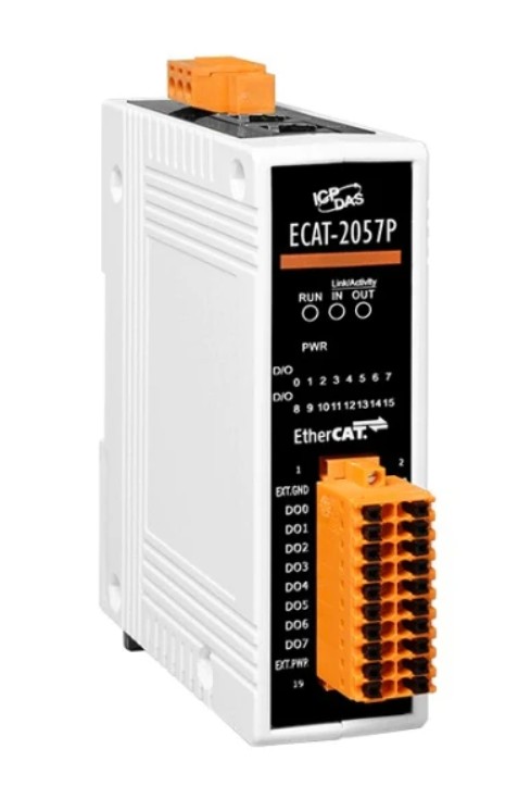 

Модуль ICP DAS ECAT-2057P CR EtherCAT Slave I/O Module with Isolated 16-ch DO (Source, PNP, 500 mA) (RoHS), ECAT-2057P CR