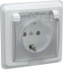 фото Розетка с заземлением с крышкой IEK ERV16-K01-16-DM в Красноярске