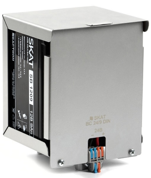 

Батарейный блок Бастион SKAT BC 24/9 DIN блок батарейный, 24В, емкость 9Ач, 2 АКБх9Ач (370), SKAT BC 24/9 DIN