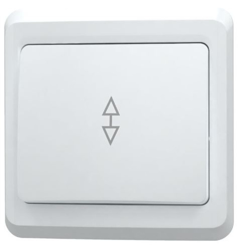 Изображение товара Переключатель одноклавишный IEK EVV12-K01-10-DM для скрытого монтажа