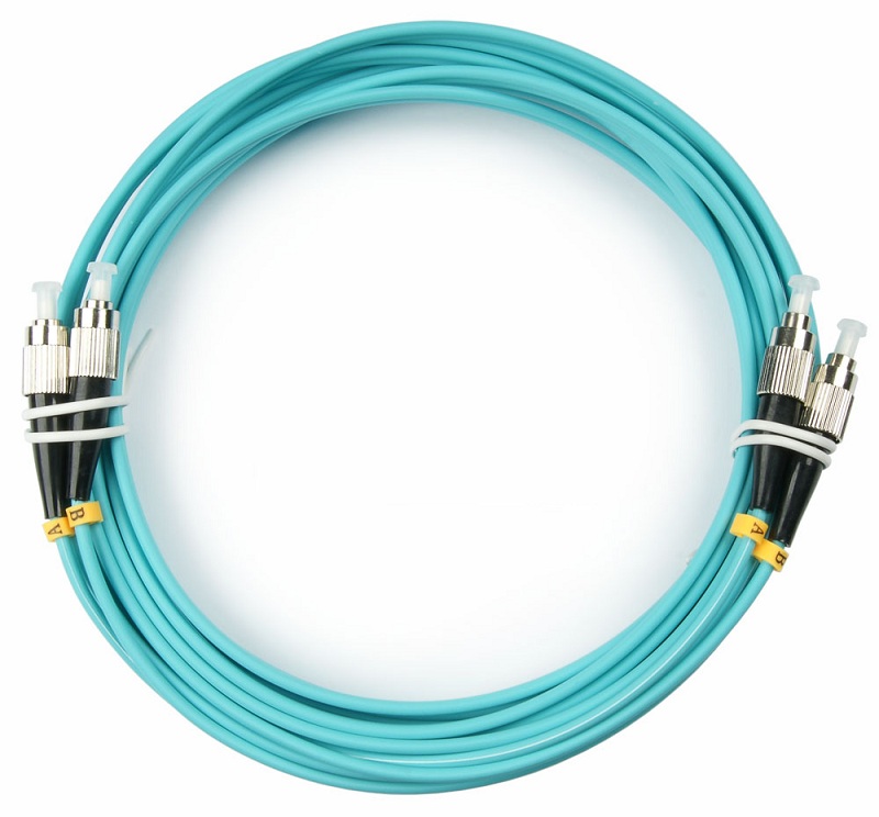 

Кабель патч-корд волоконно-оптический Cabeus FOP-50-FC-FC-5m duplex FC-FC 50/125 mm OM3 5м LSZH, FOP-50-FC-FC-5m