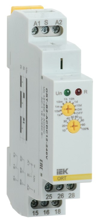 

Реле задержки выключения IEK ORT-B2-ACDC12-240V ORT 2 контакт 12-240В AC/DC, ORT-B2-ACDC12-240V