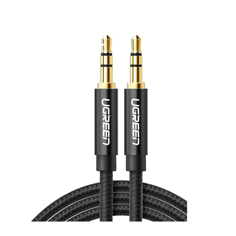 

Кабель аудио UGREEN AV112 3.5mm Male To Male Angled Cable угловой. Длина: 2м. Цвет: черный, AV112