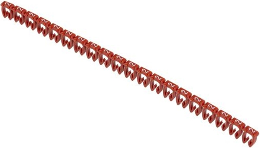 

Маркер на кабель IEK UMK-KE3-2 открытого типа KE 4-6мм2 символ "2" (500шт/упак), UMK-KE3-2