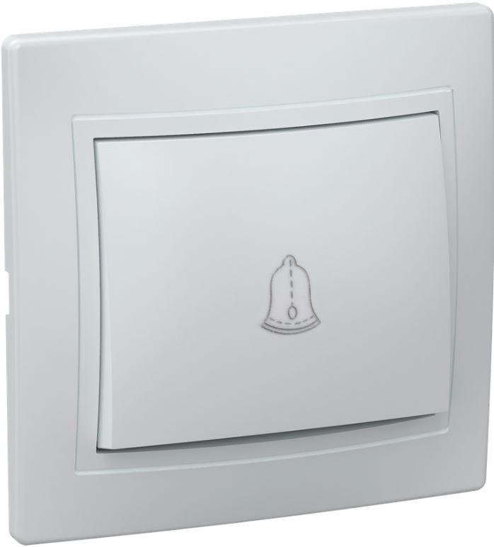 

Выключатель кнопочный IEK EVK13-K01-10-DM KVARTA 10А ВСк10-1-0-КБ белый, EVK13-K01-10-DM