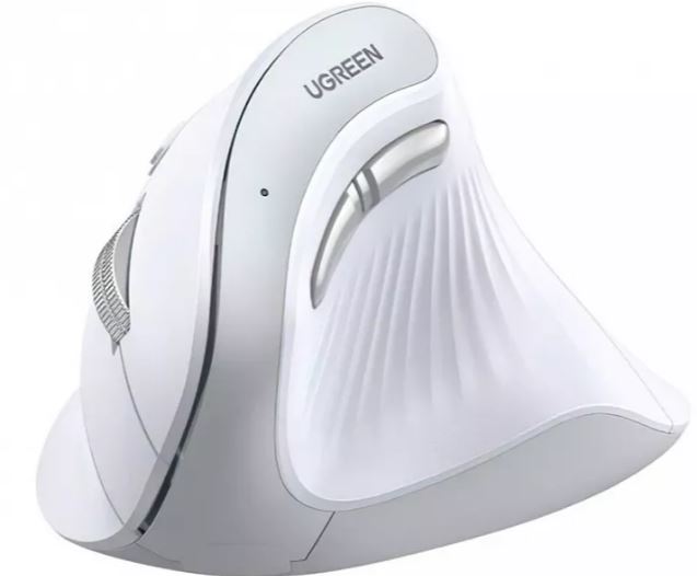 

Мышь Wireless UGREEN MU008 45759_ вертикальная, 2.4 GHz&BT. Цвет: белый, MU008