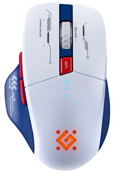 

Мышь Wireless Defender Tisa GM-126 бело-синяя, LED, 7D, 2.4+BT, 1600dpi, Tisa GM-126