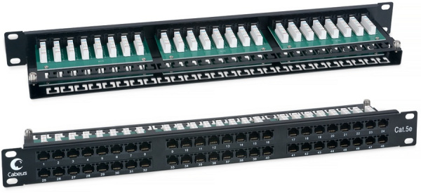 Изображение товара Патч-панель Cabeus PLHD-48-Cat.5e-Dual