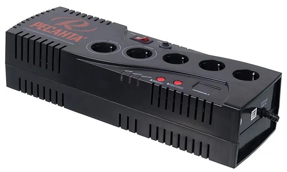 

Стабилизатор Ресанта 63/6/34 С2000 однофазный, цифровой 220В 5000Вт вх.:140-260В, 63/6/34