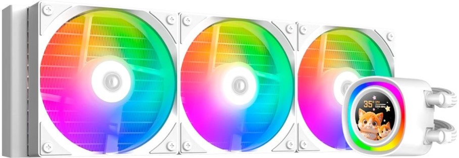 

Система охлаждения жидкостная ID-Cooling FX360 LCD WHITE LGA1851/1700/1200/115X/AM4/AM5 (TDP 350W, 3*120mm, 300-2000rpm, 58CFM, 27.2dBa), FX360 LCD WHITE