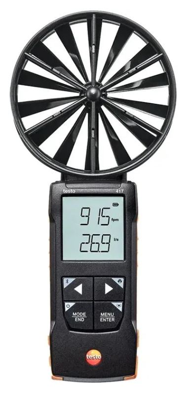 

Анемометр Testo 417 цифровой с подключением к приложению, 417