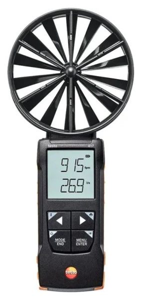Изображение товара Анемометр Testo 417 компактный портативный для вентиляции и кондиционирования
