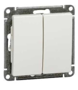 фото Выключатель двухклавишный Systeme Electric VS510-252-1-86