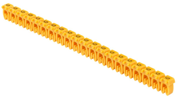 Изображение товара Маркер кабельный IEK UMK-KE1-G для проводов 1,5 мм2 открытого профиля