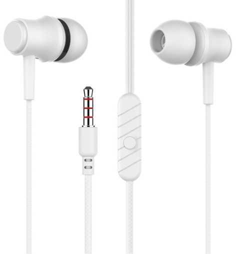 Изображение товара Наушники More Choice G16 внутриканальные проводные с микрофоном белый