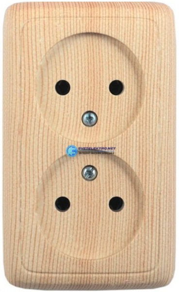 Изображение товара Розетка без заземления HEGEL РА16-143-02