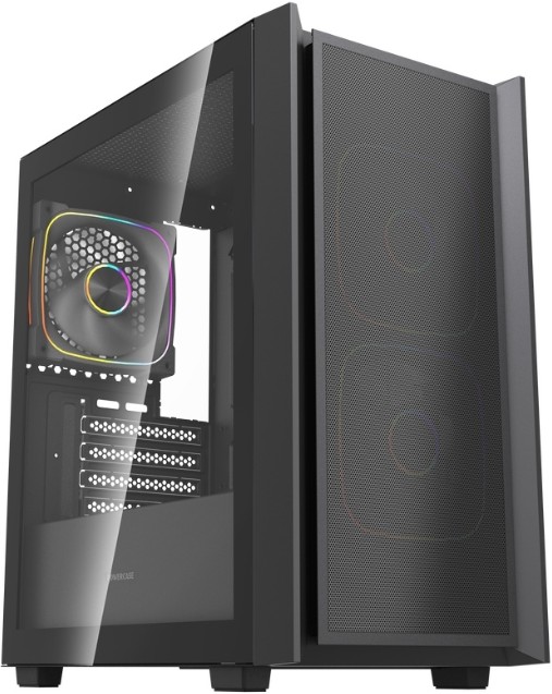 

Корпус mATX Powercase Mistral SM03 ARGB без БП, черный, боковая панель из закалённого стекла, USB 3.0, 2*USB 2.0, Mistral SM03 ARGB