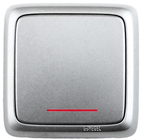 Изображение товара Выключатель одноклавишный HEGEL ВА16-114-06 надежное управление светом