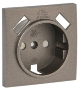 фото Накладка розетки с заземлением с 2 USB EKF ESR16-L-028-40-2USB