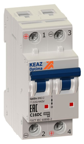 Изображение товара Автоматический выключатель КЭАЗ 261259 для постоянного тока 5А