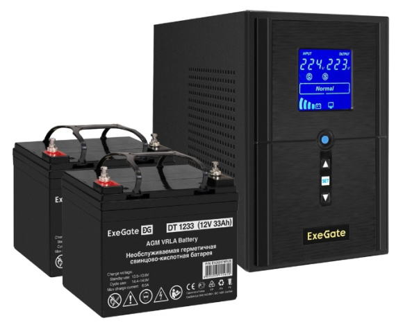 фото Комплект  Exegate SineTower SZ-1000.LCD.AVR.2SH.1C13.USB в Ростове-на-Дону
