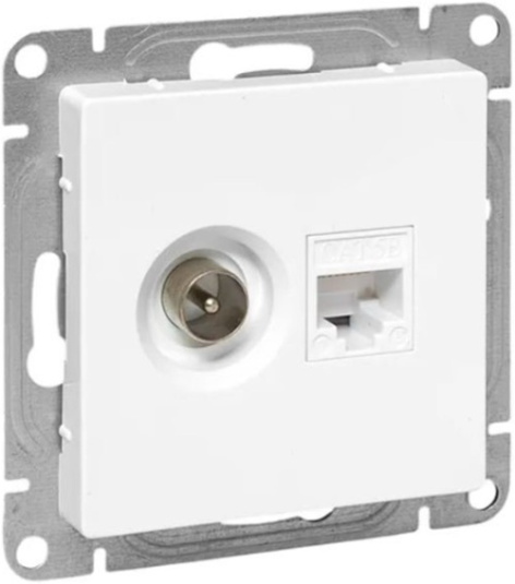 Изображение товара Розетка комбинированная EKF UP1-SOW-TV+RJ