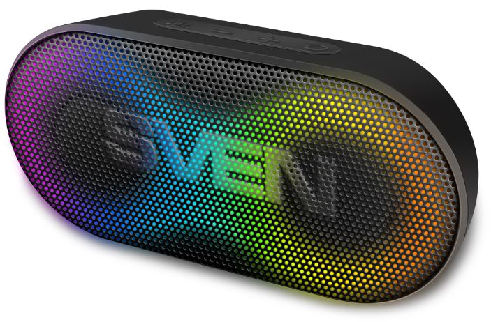 

Портативная акустика Sven PS -99 SV-022389 черная (10 Вт, Waterproof (IPx5), TWS, Bluetooth, 1800мА*ч), PS -99