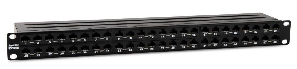 

Патч-панель Hyperline PPHD-19-48-8P8C-C6A-110D высокой плотности 19", 1U, 48 портов RJ-45, неэкранированная, категория 6A, Dual IDC, PPHD-19-48-8P8C-C6A-110D