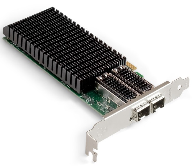 

Сетевой адаптер Exegate EXE-MCX4-2SFP28 EX299018RUS PCI-E x8 v.3, 2*SFP28, Dual 25/10/1Gb/s, RDMA NIC Chipset Mellanox ConnectX-4, EXE-MCX4-2SFP28