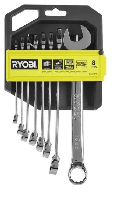 

Набор ключей Ryobi RHWR8PC 5132006065, RHWR8PC