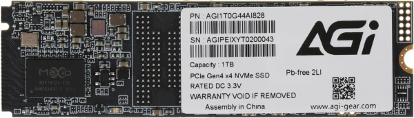 фото Накопитель SSD M.2 2280 AGI AI828 в Челябинске 1024 ГБ