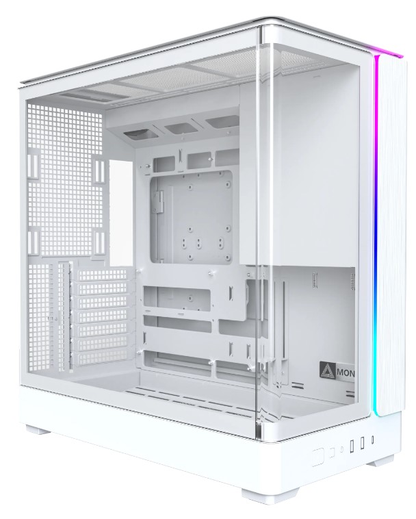 

Корпус ATX Montech KING 45 White без БП, боковая панель из закалённого стекла, 2*USB 3.0, USB Type-C, KING 45 White